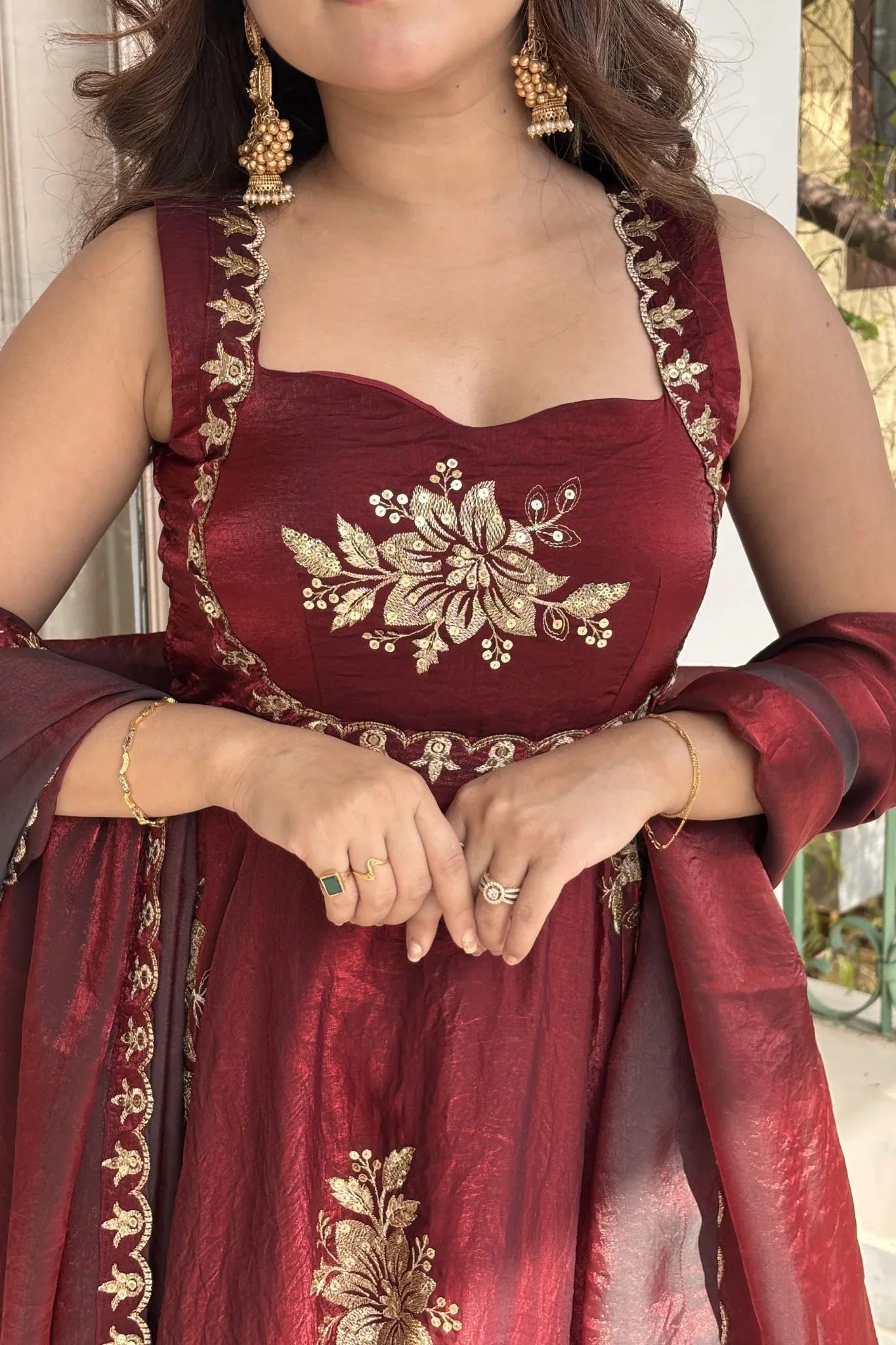 Honey Silk Suit Set