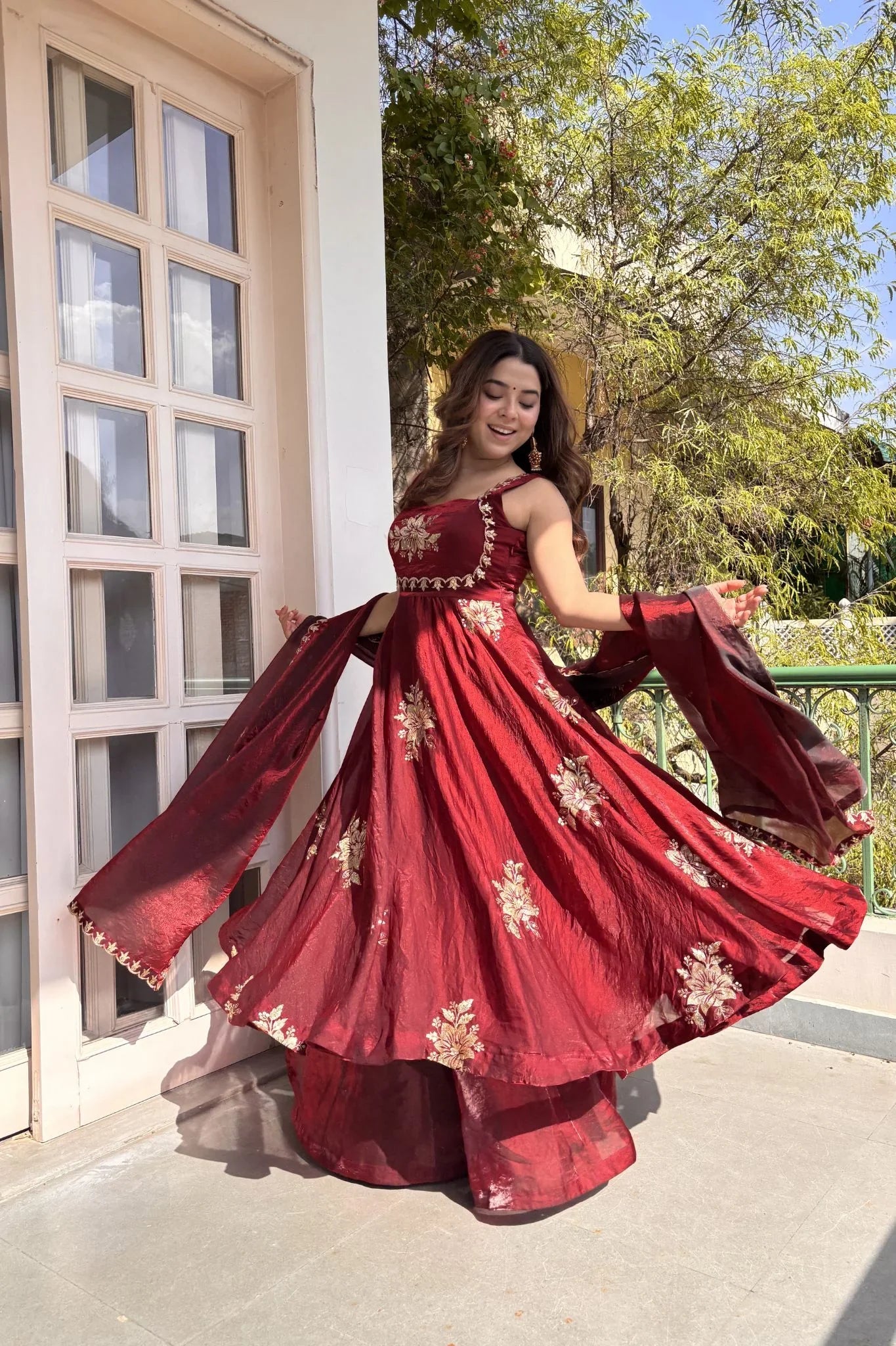 Honey Silk Suit Set