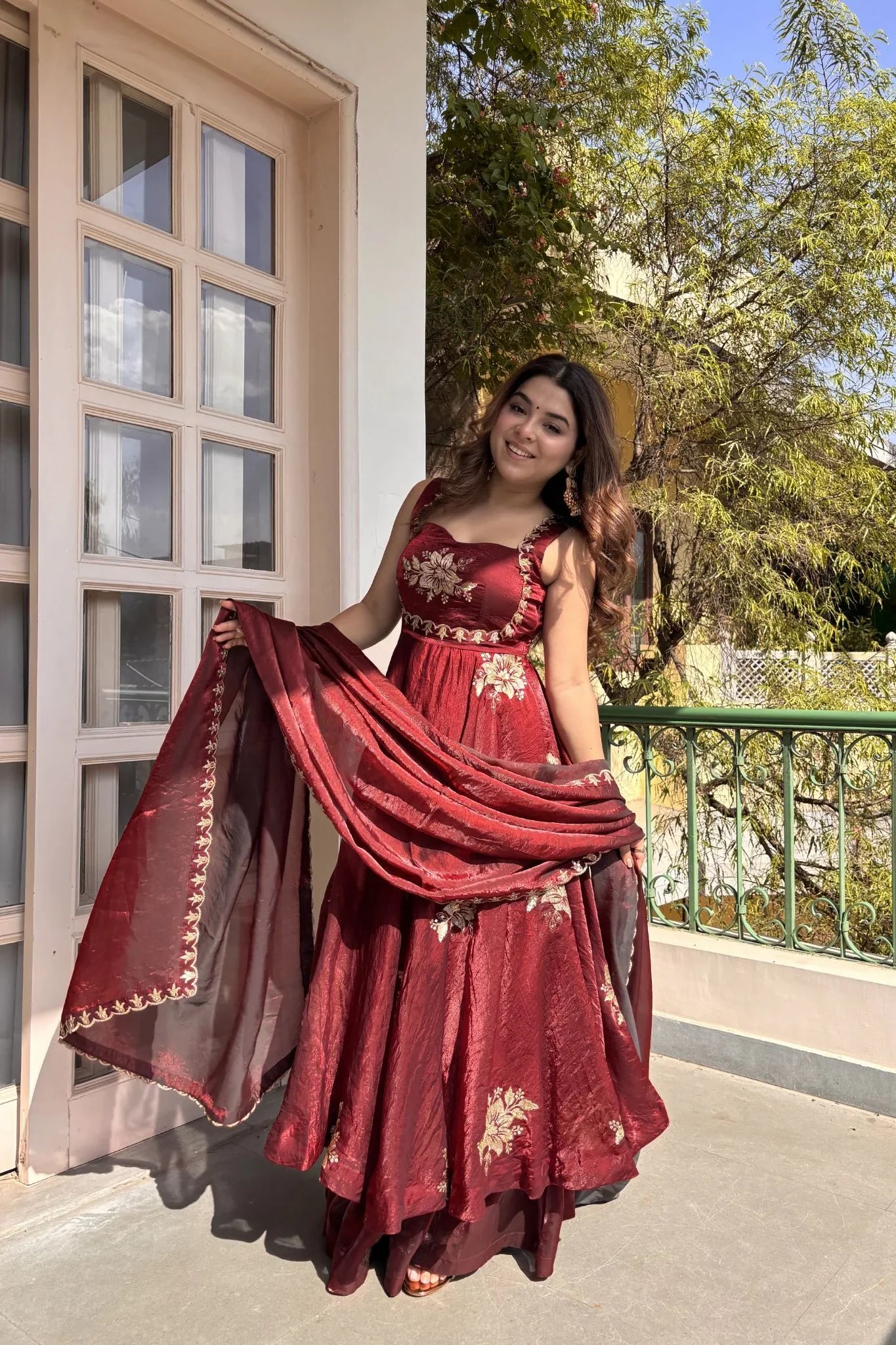 Honey Silk Suit Set