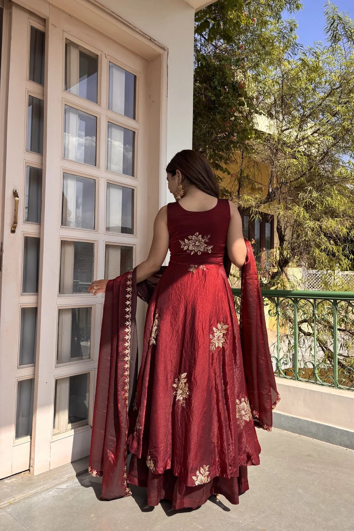 Honey Silk Suit Set