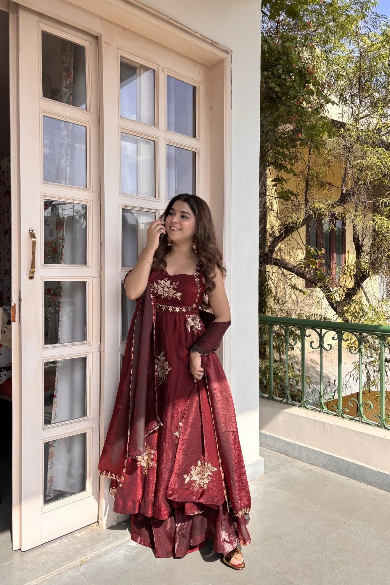 Honey Silk Suit Set