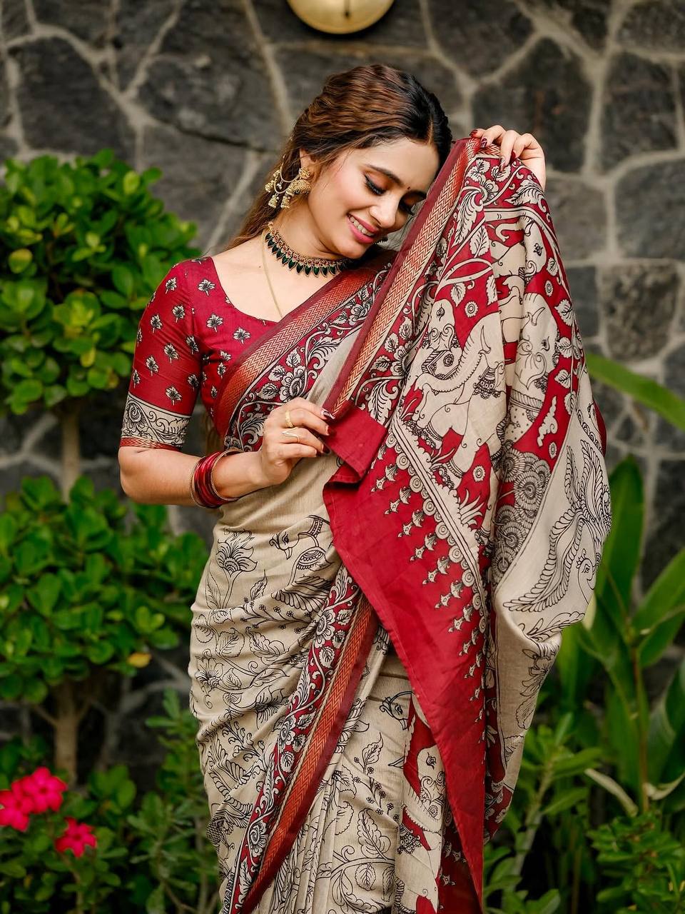 Elephant Design Introducing a Fresh Perspective in Saree