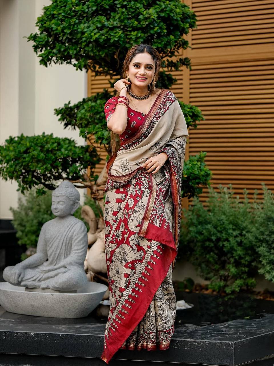 Elephant Design Introducing a Fresh Perspective in Saree