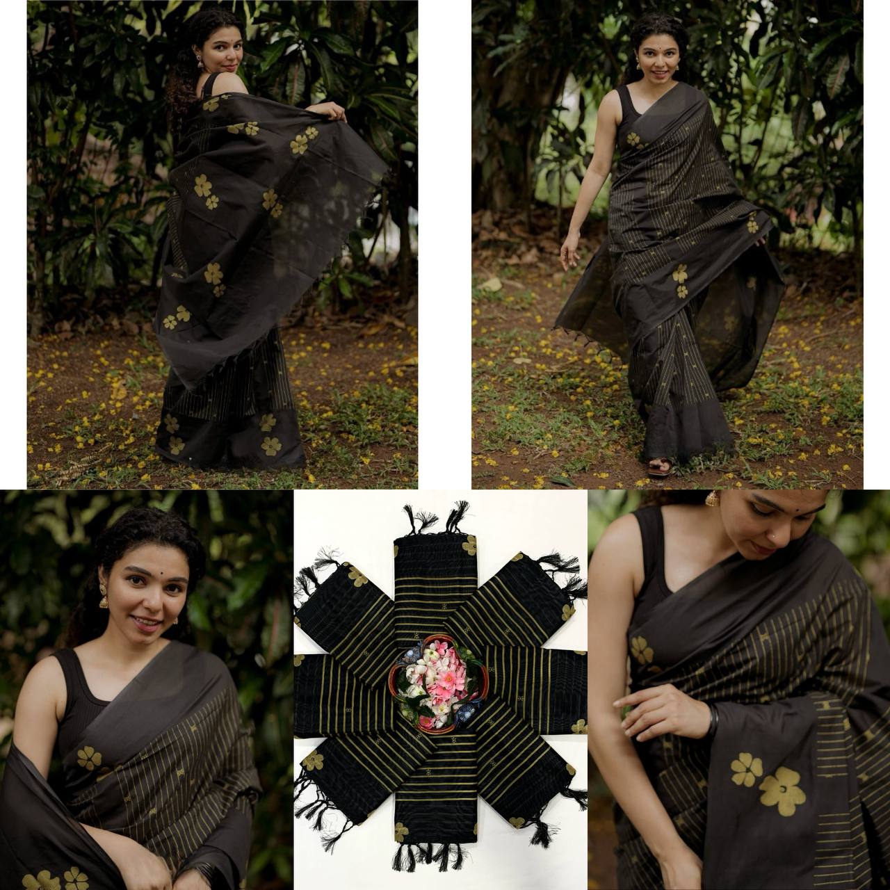Premium Chanderi Cotton With Beautiful Digital Printed Saree