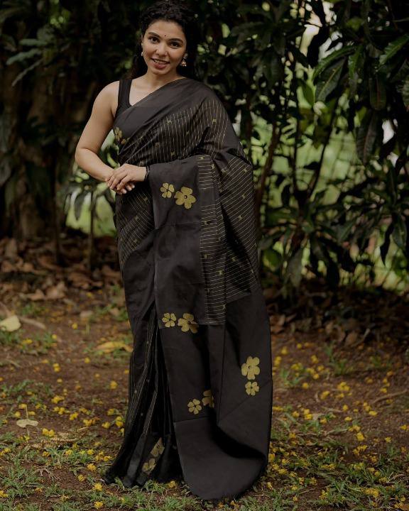 Premium Chanderi Cotton With Beautiful Digital Printed Saree