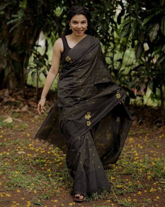 Premium Chanderi Cotton With Beautiful Digital Printed Saree