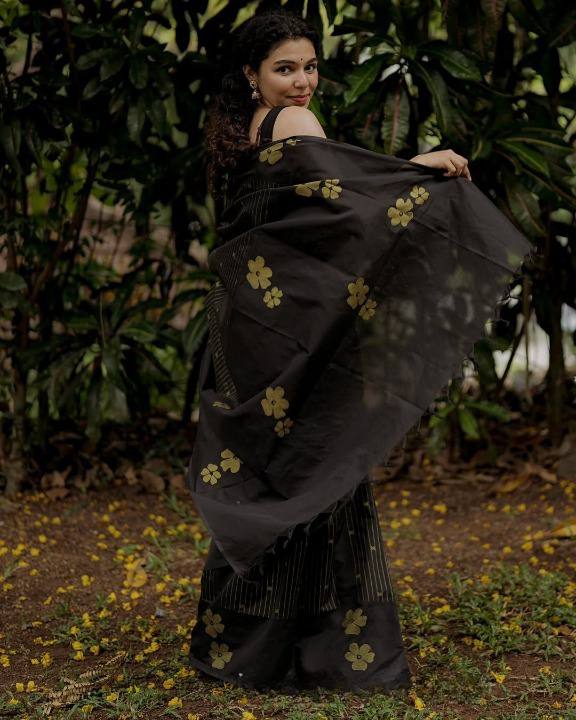 Premium Chanderi Cotton With Beautiful Digital Printed Saree